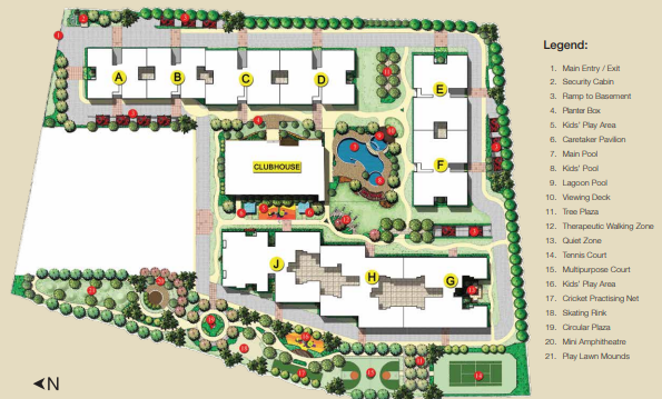 adarsh lakefront Master Plan